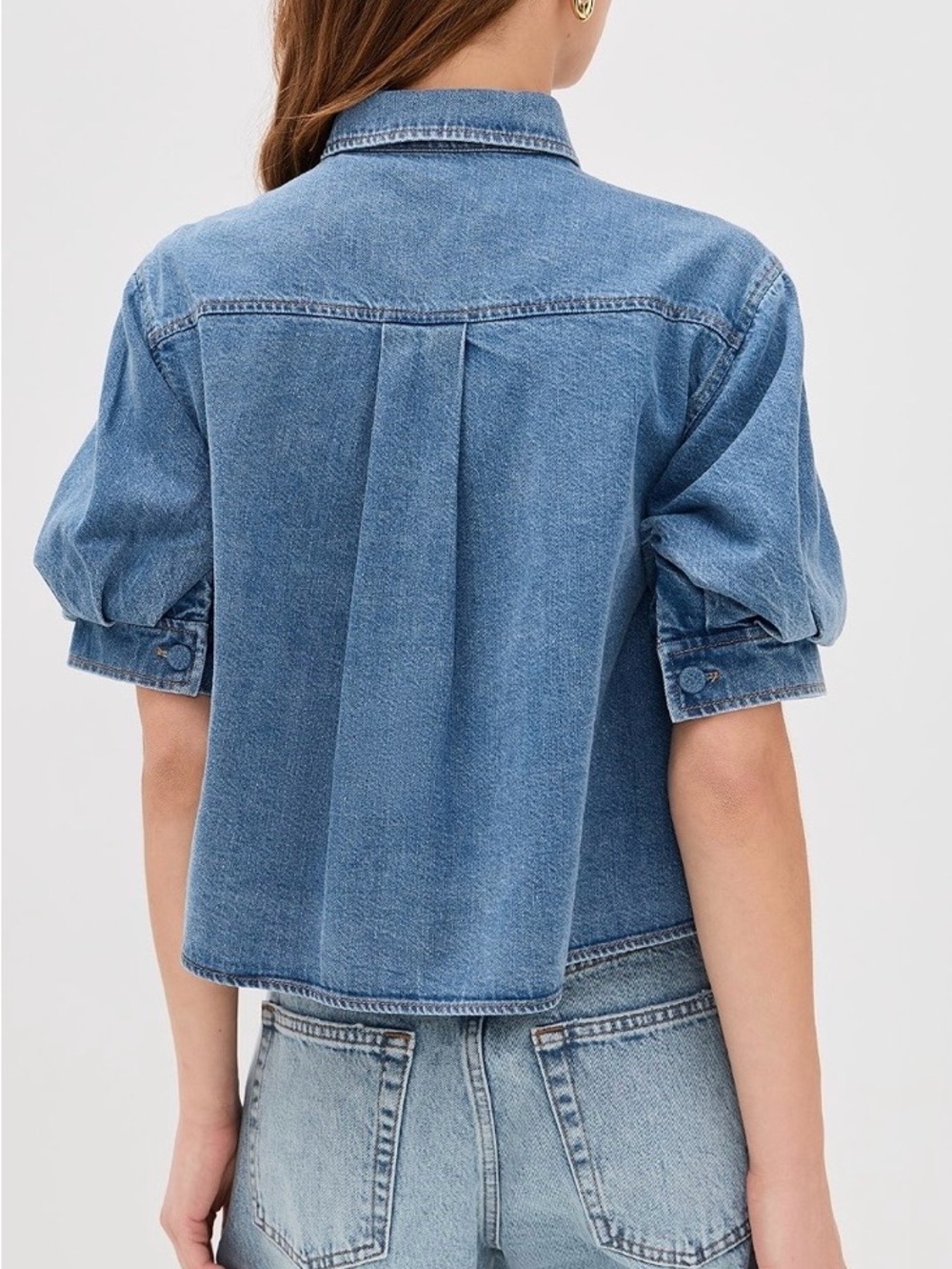Frame Denim Billow Sleeve Shirt - Picture 2 of 4